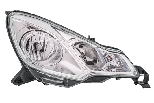 HELLA 1EJ 354 674-021 Bulb Headlight for Citroën C3 II (SC_) Chrome for right-hand traffic- right
