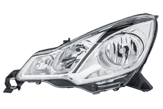 HELLA 1EJ 354 674-051 Bulb Headlight for Citroën Ds3 Chrome/Black for right-hand traffic - left