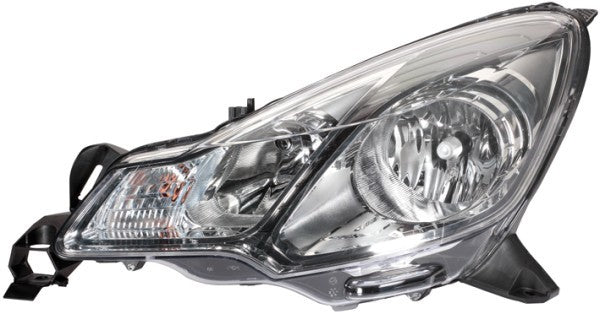 HELLA 1EJ 354 674-061 Bulb Headlight for Citroën Ds3 Chrome/Black for right-hand traffic- right