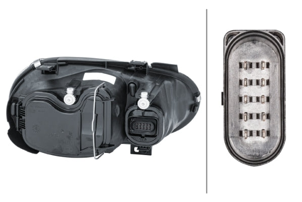 HELLA 1EL 007 700-151 DE/FF/Halogen Headlight for VW Golf IV (1J1) for right-hand traffic - left