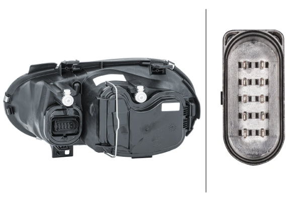 HELLA 1EL 007 700-161 Halogen/DE/FF Headlight for VW Golf IV (1J1) for right-hand traffic- right