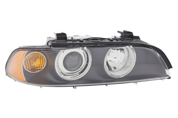 HELLA 1EL 008 053-521 Halogen/FF/DE Headlight for BMW 5 (E39) Black for right-hand traffic- right