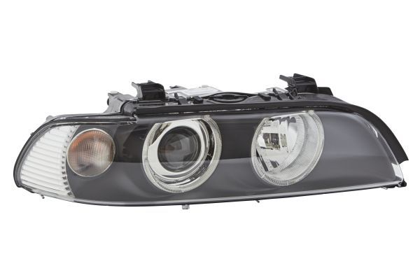 HELLA 1EL 008 053-581 DE/FF/Halogen Headlight for BMW 5 (E39) Black for right-hand traffic- right
