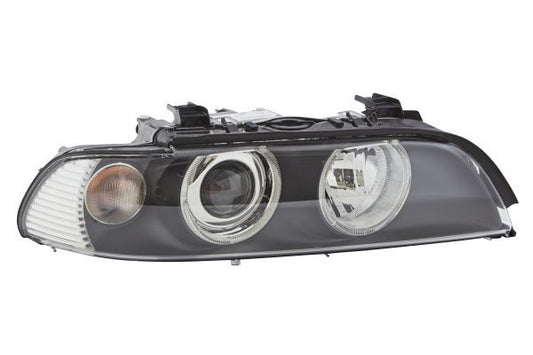 HELLA 1EL 008 053-581 DE/FF/Halogen Headlight for BMW 5 (E39) Black for right-hand traffic- right