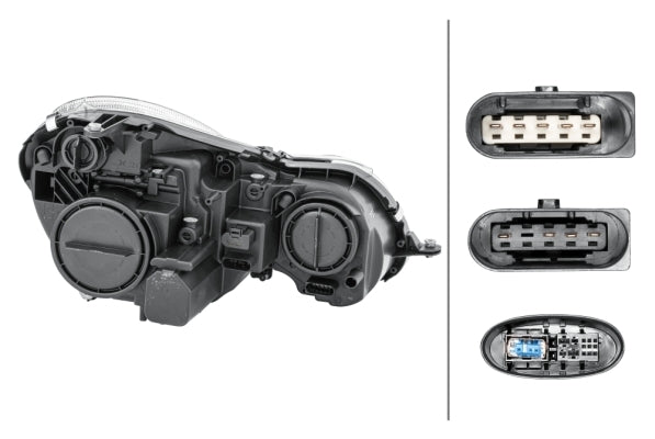 HELLA 1EL 009 260-551 Bi-Xenon/Halogen Headlight for Mercedes-Benz E-Class (W211) for right-hand traffic - left