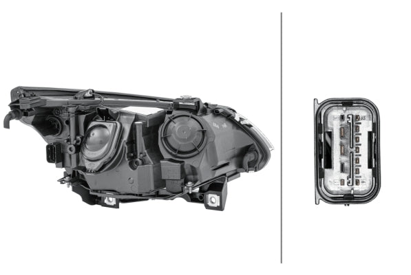 HELLA 1EL 009 449-011 Halogen/DE Headlight for BMW 5 (E60) for right-hand traffic - left