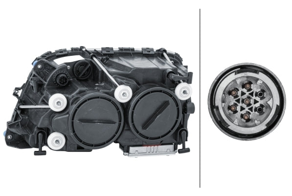 HELLA 1EL 009 513-221 Bi-Xenon Headlight for Mercedes-Benz Actros MP3 for right-hand traffic- right