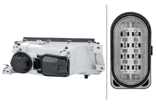 HELLA 1EL 010 202-011 DE/Halogen Headlight for Skoda Octavia I (1U2) for right-hand traffic - left