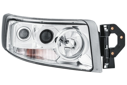 HELLA 1EL 011 899-381 Halogen Headlight for Renault Trucks Premium II Route Chrome for right-hand traffic- right