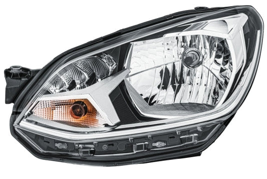 HELLA 1EL 012 644-011 FF/Halogen Headlight for VW Up (121, 122, BL1, BL2) for right-hand traffic - left