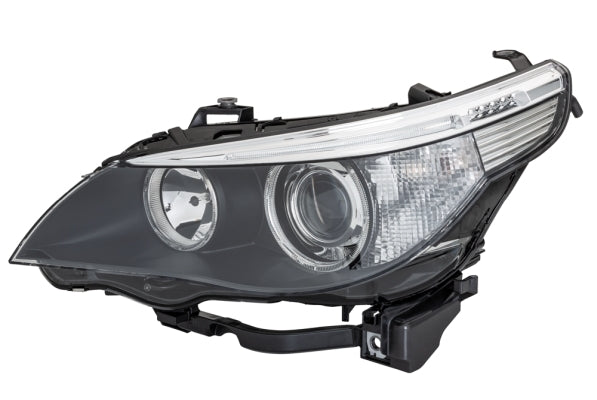 HELLA 1EL 160 295-001 Halogen/Bi-Xenon Headlight for BMW 5 (E60) Black for right-hand traffic - left