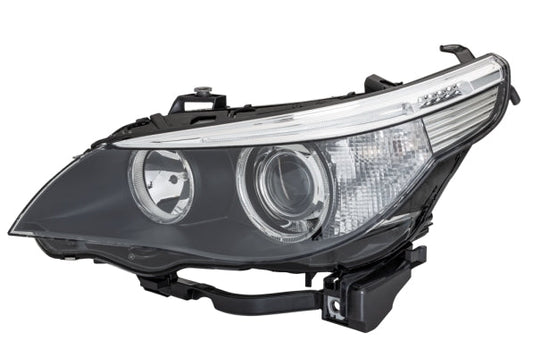 HELLA 1EL 160 295-001 Halogen/Bi-Xenon Headlight for BMW 5 (E60) Black for right-hand traffic - left