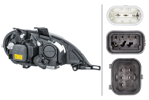 HELLA 1EL 223 151-191 Bi-Xenon/Halogen Headlight for Mercedes-Benz M-Class (W163) for right-hand traffic - left