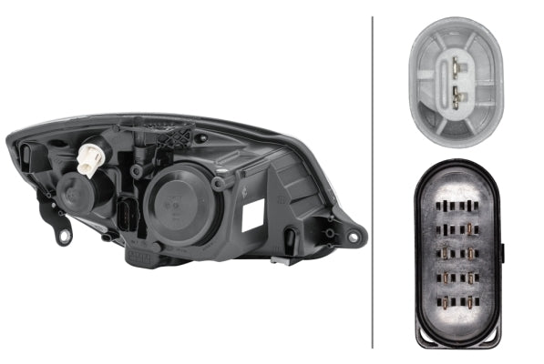 HELLA 1EL 247 025-251 Halogen/FF/Dual Headlight Headlight for Skoda Fabia II (542) for right-hand traffic - left