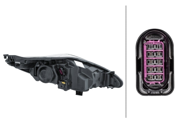 HELLA 1EL 247 045-351 FF/DE/Halogen Headlight for Ford Fiesta VI (CB1, CCN) Ghia, Sport Chrome for right-hand traffic - left