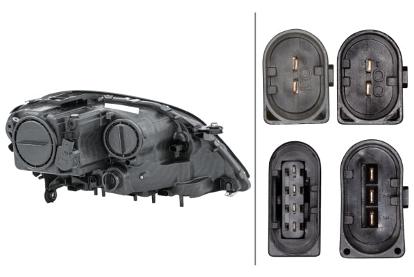 HELLA 1EL 263 064-011 Halogen/FF/DE Headlight for Mercedes-Benz M-Class (W164) for right-hand traffic - left