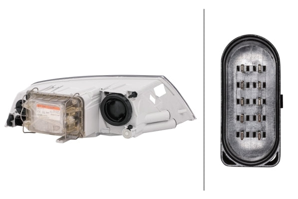 HELLA 1EL 354 027-071 Xenon Headlight for Skoda Octavia II (1Z3) for right-hand traffic - left
