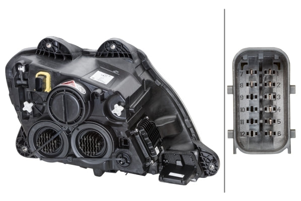 HELLA 1EX 010 116-711 LED/Halogen/FF Headlight for DAF XF FTP 410, FTR 410, FTS 410 for right-hand traffic - left