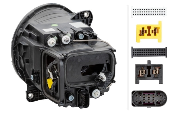 HELLA 1EX 014 543-171 Matrix/Bi-LED Headlight for Mercedes-Benz G-Class (W463) Night package Black for left-hand traffic/for right-hand traffic - left