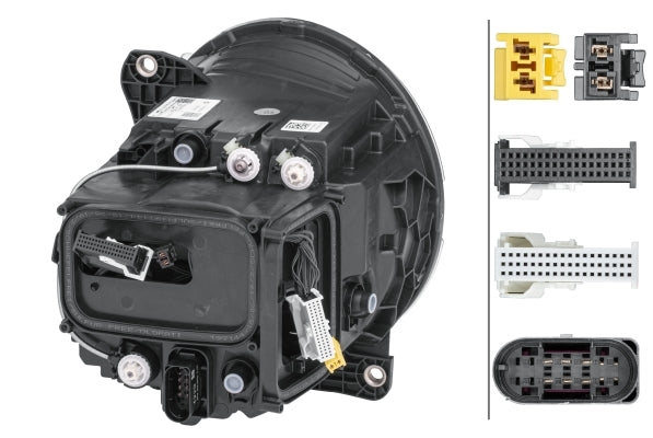 HELLA 1EX 014 543-181 Bi-LED/Matrix Headlight for Mercedes-Benz G-Class (W463) Night package Black for left-hand traffic/for right-hand traffic- right