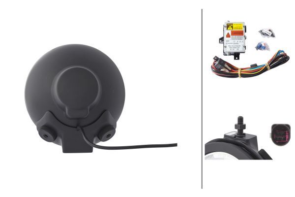 HELLA 1F3 009 094-142 Xenon-Spotlight Luminator Compact Xenon 12V round Clear diffusing lens Crystal clear Cable: 2600mm- right/left