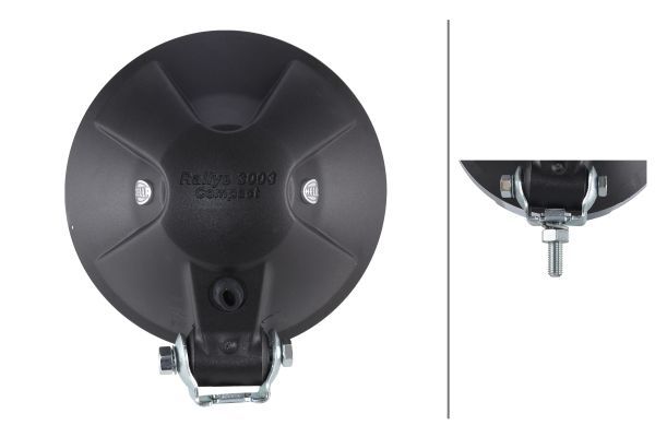 HELLA 1F3 010 119-111 Halogen-Spotlight Rallye 3003 Compact 24/12V round Clear diffusing lens Crystal clear - left /right