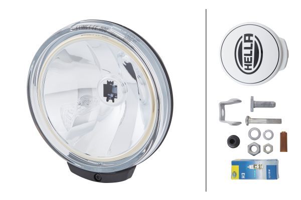 HELLA 1F6 010 952-011 Halogen/FF-Spotlight Comet FF 500 12V round SAE Clear diffusing lens Crystal clear - left /right