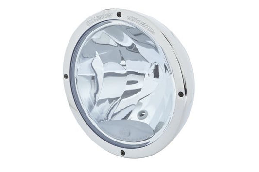 HELLA 1F8 007 560-331 Halogen-Spotlight Luminator Chromium Blue 24/12V round Clear diffusing lens light blue Cable: 800mm - left /right
