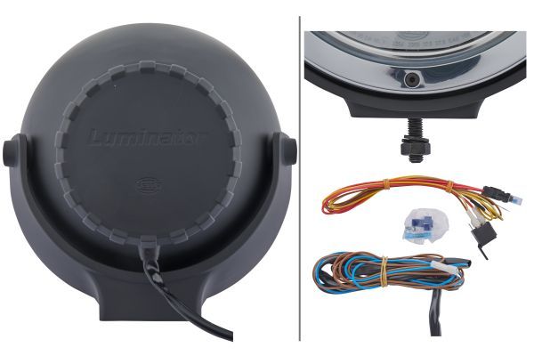 HELLA 1F8 007 560-731 Xenon-Spotlight Luminator Xenon 24V round Clear diffusing lens Crystal clear Cable: 1950mm- right/left