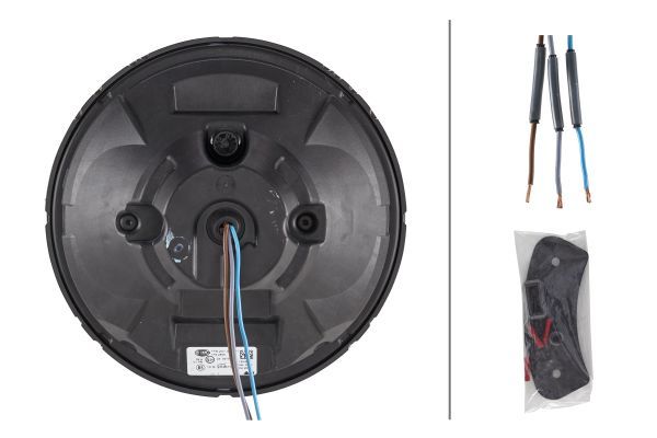 HELLA 1F8 241 400-011 LED Insert, spotlight Luminator/Rallye 3003 24/12V round Clear diffusing lens Front