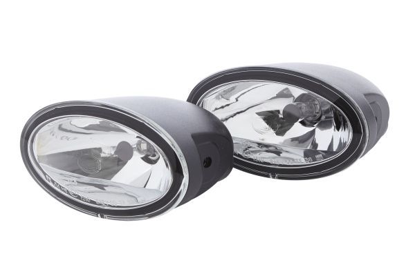 HELLA 1FA 008 283-811 Halogen/FF-Spotlight Set FF 50 12V oval/ADR/GGVS Clear diffusing lens transparent 4-pin connector - left /right Kit Quantity: 2