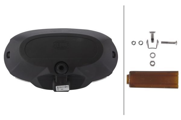 HELLA 1FD 010 953-001 FF/Halogen-Spotlight Comet FF 550 24/12V oval SAE Clear diffusing lens Crystal clear - left /right