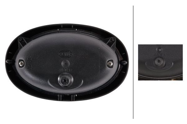 HELLA 1KA 996 261-091 Halogen/FF-Spotlight Oval 100 24/12V oval Clear diffusing lens Crystal clear- right/left