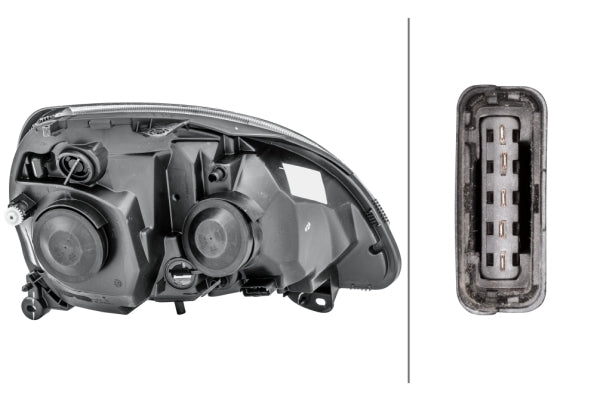 HELLA 1LB 008 461-751 Halogen Headlight for Renault Clio II (BB_, CB_) for left-hand traffic - left