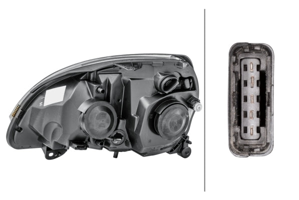 HELLA 1LB 008 461-761 Halogen Headlight for Renault Clio II (BB_, CB_) for left-hand traffic- right