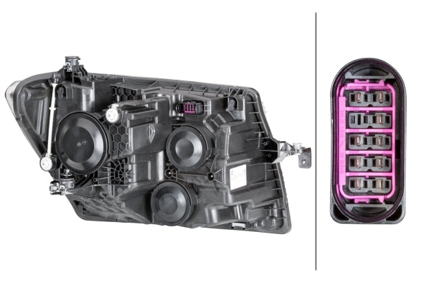 HELLA 1LB 012 830-031 FF Headlight for VW Crafter Box (SY_, SX_) for left-hand traffic - left