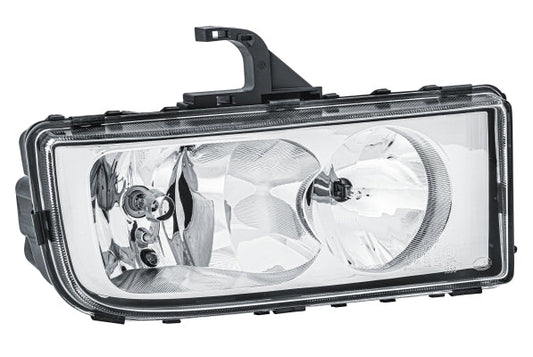 HELLA 1LB 247 011-081 Halogen Headlight for Mercedes-Benz Axor II for left-hand traffic- right