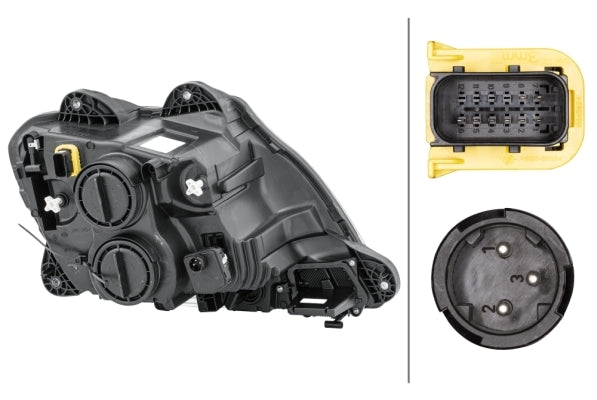 HELLA 1LD 010 116-611 FF/Halogen Headlight for DAF CF FA 370 for left-hand traffic - left