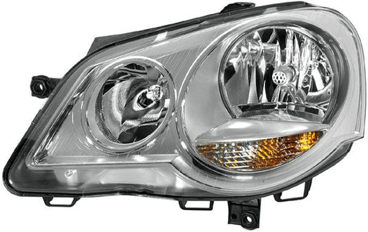 HELLA 1LE 247 019-201 FF/Halogen Headlight for VW Polo (9N_) for left-hand traffic- right