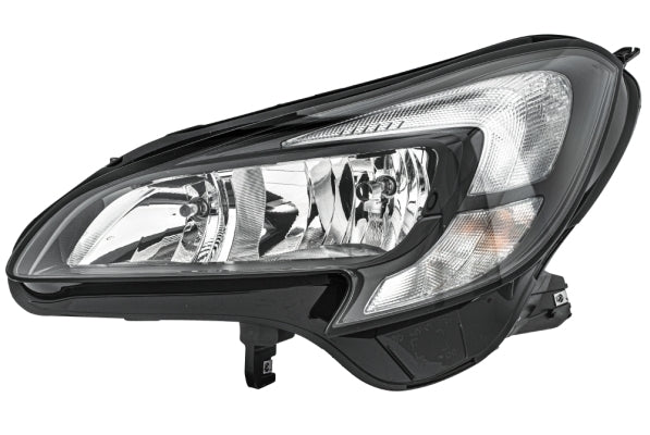 HELLA 1LF 011 830-031 Halogen/FF Headlight for Opel Corsa E (X15) for left-hand traffic - left
