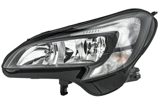 HELLA 1LF 011 830-031 Halogen/FF Headlight for Opel Corsa E (X15) for left-hand traffic - left
