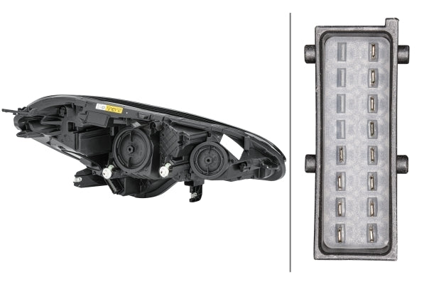 HELLA 1LF 011 830-111 Bi-Xenon/LED Headlight for Opel Corsa E (X15) for left-hand traffic - left