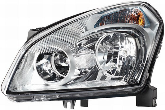 HELLA 1LF 238 042-041 Halogen Headlight for Nissan Qashqai I (J10, NJ10, JJ10E) for left-hand traffic- right