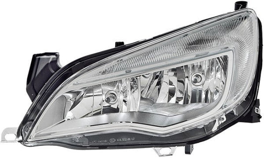 HELLA 1LG 010 011-331 FF/Halogen Headlight for Vauxhall Astra Mk VI (J) (P10) Chrome for left-hand traffic - left