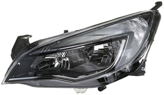 HELLA 1LG 010 011-701 FF/Halogen Headlight for Vauxhall Astra Mk VI (J) (P10) Sport, SXI, SRI Chrome/Black for left-hand traffic- right
