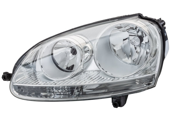 HELLA 1LG 247 007-591 Halogen Headlight for VW Golf V (1K1) Chrome for left-hand traffic - left