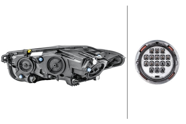 HELLA 1LH 011 811-141 FF/Halogen/LED Headlight for Jaguar Xe (X760) for left-hand traffic- right