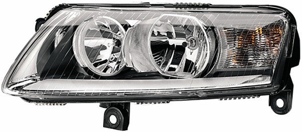 HELLA 1LJ 009 925-041 Halogen Headlight for Audi A6 Avant (4F5, C6) for left-hand traffic- right