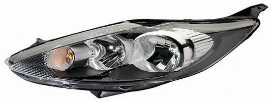 HELLA 1LJ 247 045-331 Halogen/FF Headlight for Ford Fiesta VI (CB1, CCN) Chrome/Black for left-hand traffic - left