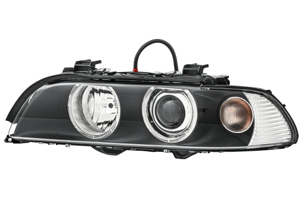 HELLA 1LL 008 052-591 DE/Halogen/Xenon Headlight for BMW 5 (E39) Black for left-hand traffic - left